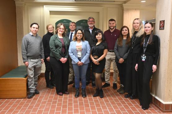  The finalists and judges from the 2025 3MT competition 