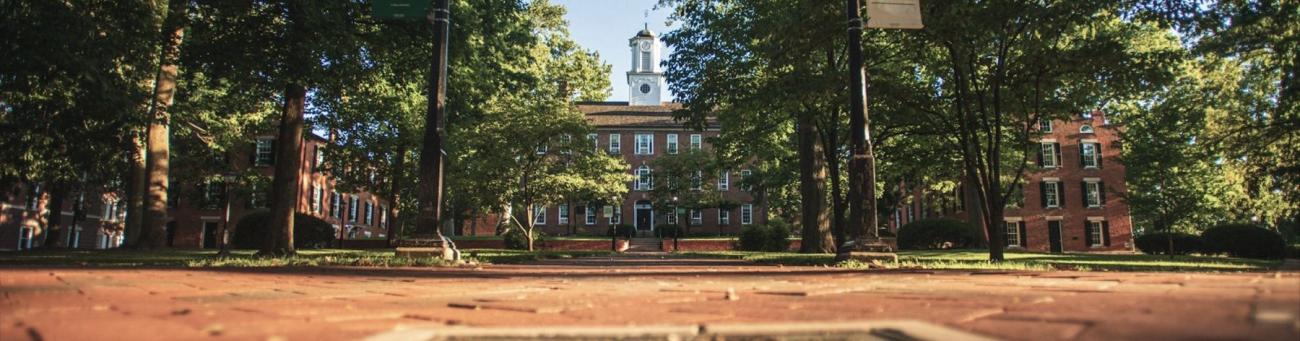 Ohio University College Green looking toward Cutler Hall