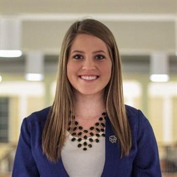 Macie Adams, student director for the Schey Sales Centre