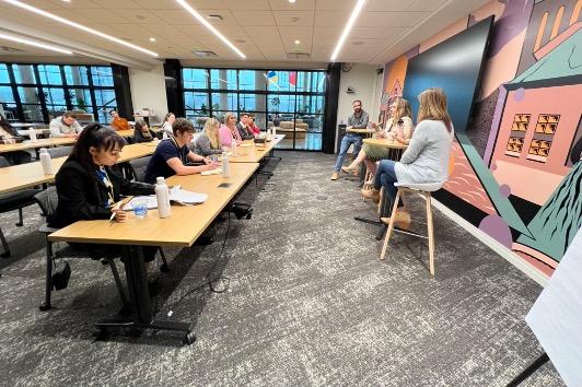 HR students sitting at desks columbus ohio