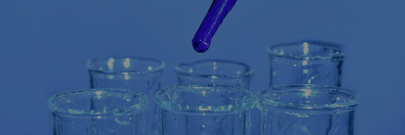 Pipette and beakers
