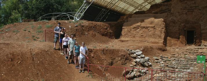 Students in Summer 2013 onsite in Israel with Dr. Cory Crawford.