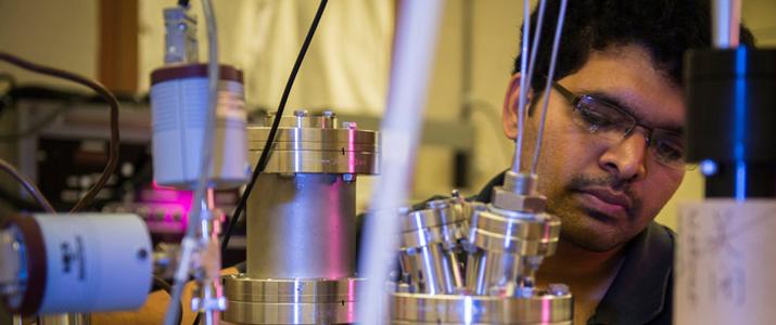 Pratheesh Jakkala works in Dr. Martin Kordesch's lab.