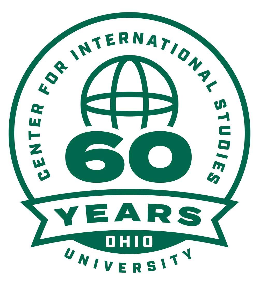Center for International Studies 60th anniversary, with outline of globe