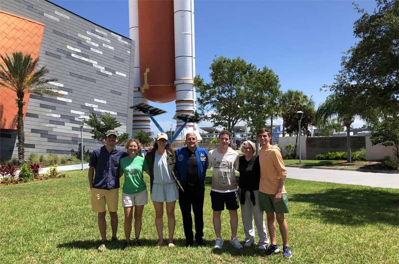 SSEP students and Dr. Wyatt at Kennedy Space Center