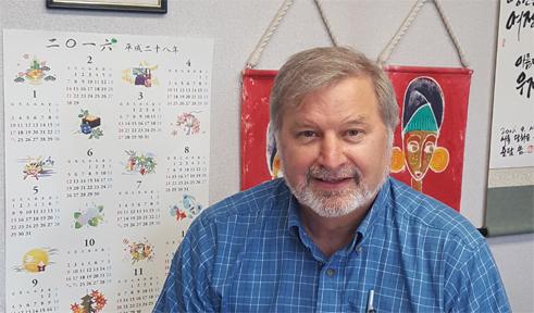 Gerry Krzic, portrait in his office