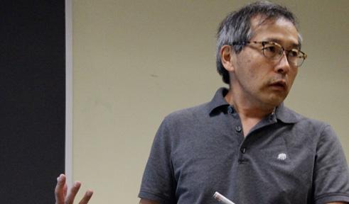 Soichi Tanda, portrait while teaching