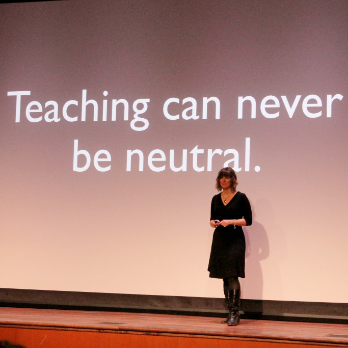 Dr. Courtney Koestler, EdTalk October 2019, "Teaching can never be neutral"