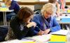 counseling students in class