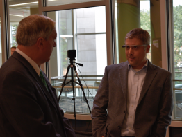 President Nellis in Technology Lab