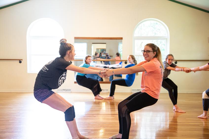 Students dance together at Factory Street Dance