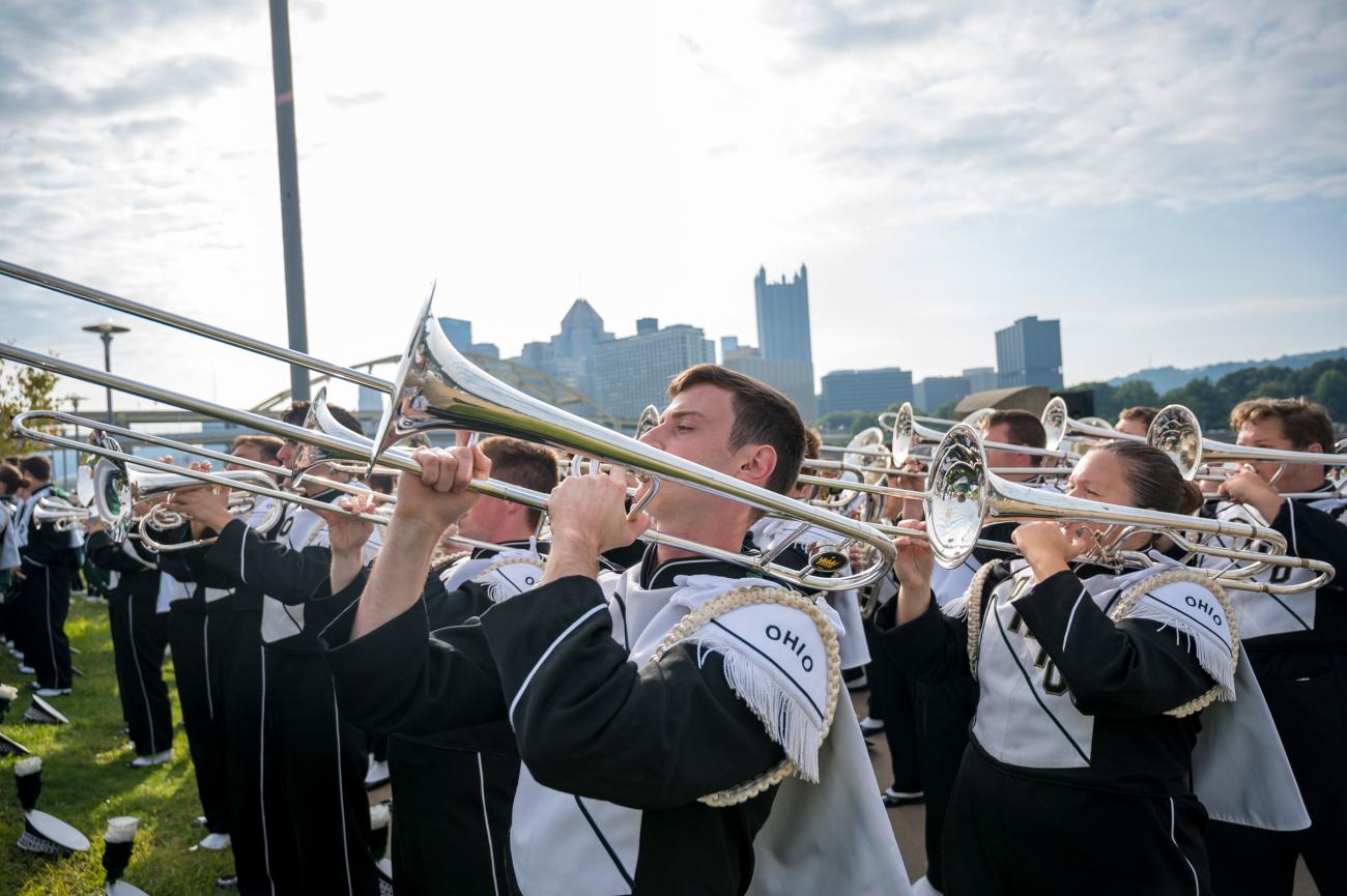Music Students Marching 