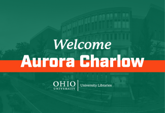 White text reading "Welcome Aurora Charlow" over a green background