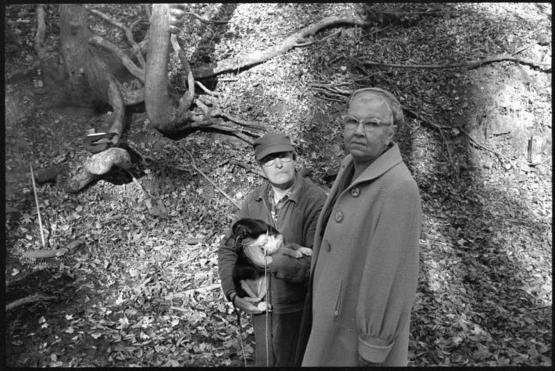 Couple with dog outdoor Hocking Valley Craft Fair