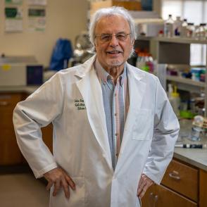 Dr. Kopchick in his lab.