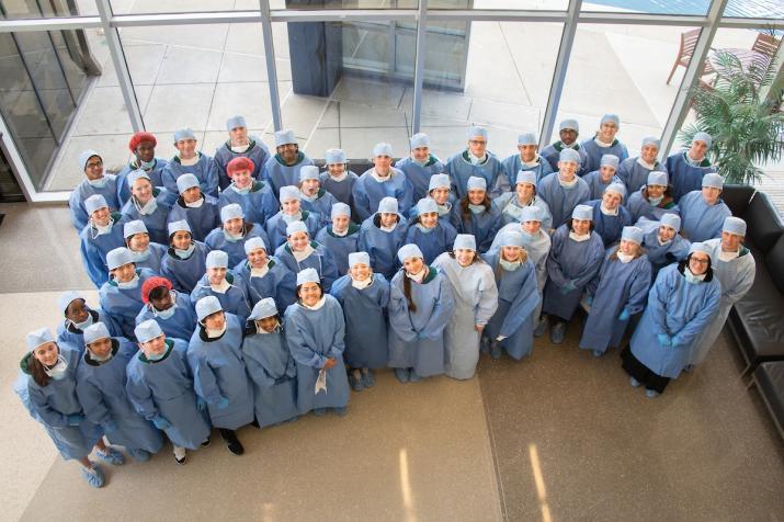 Students participating in the Dublin Medical Academy