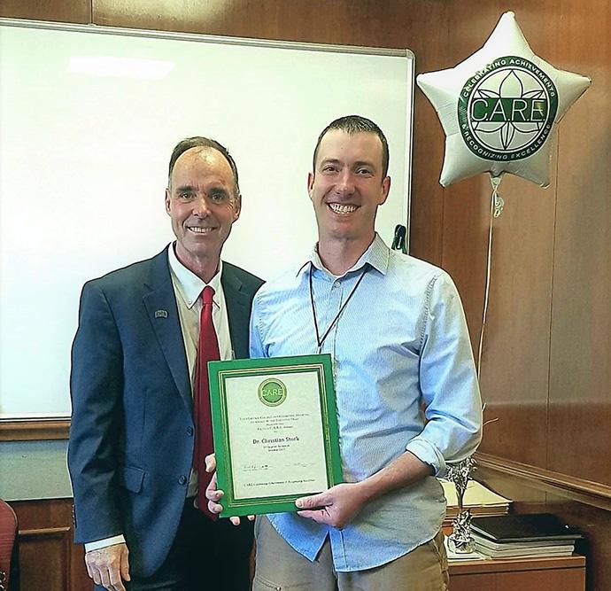 Christian Stork receives award