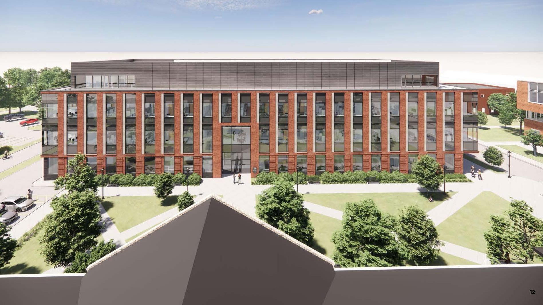 Rendering of the new Heritage Translational Research facility coming to Ohio University in 2025.
