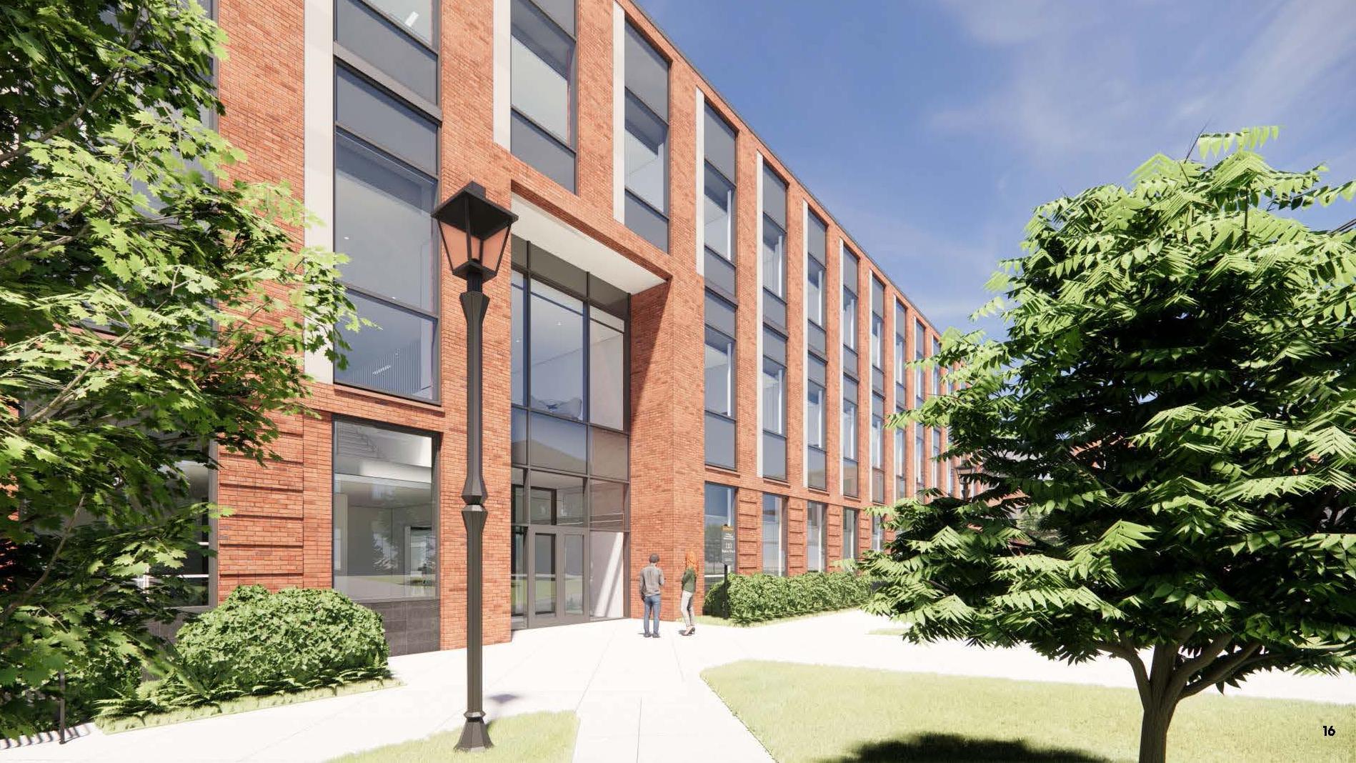 Rendering of the new Heritage Translational Research facility coming to Ohio University in 2025.