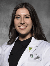 head shot of Jasmine Kelley in white coat