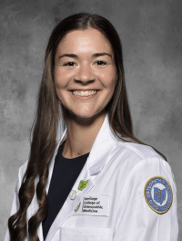 head shot of Sarah Kittelberger in white coat