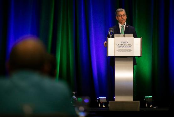 Robert Juhasz gives JO Watson, DO, Memorial Lecture