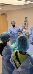 students in lab of aspiring doctors program