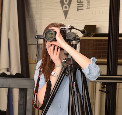 Student pursuing photography.