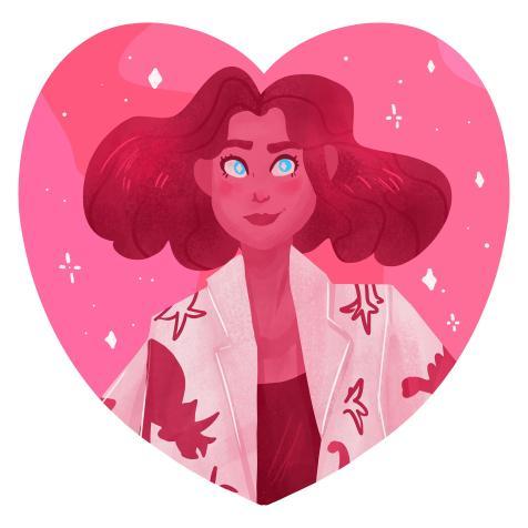 illustrated portrait of Madeline Priebe