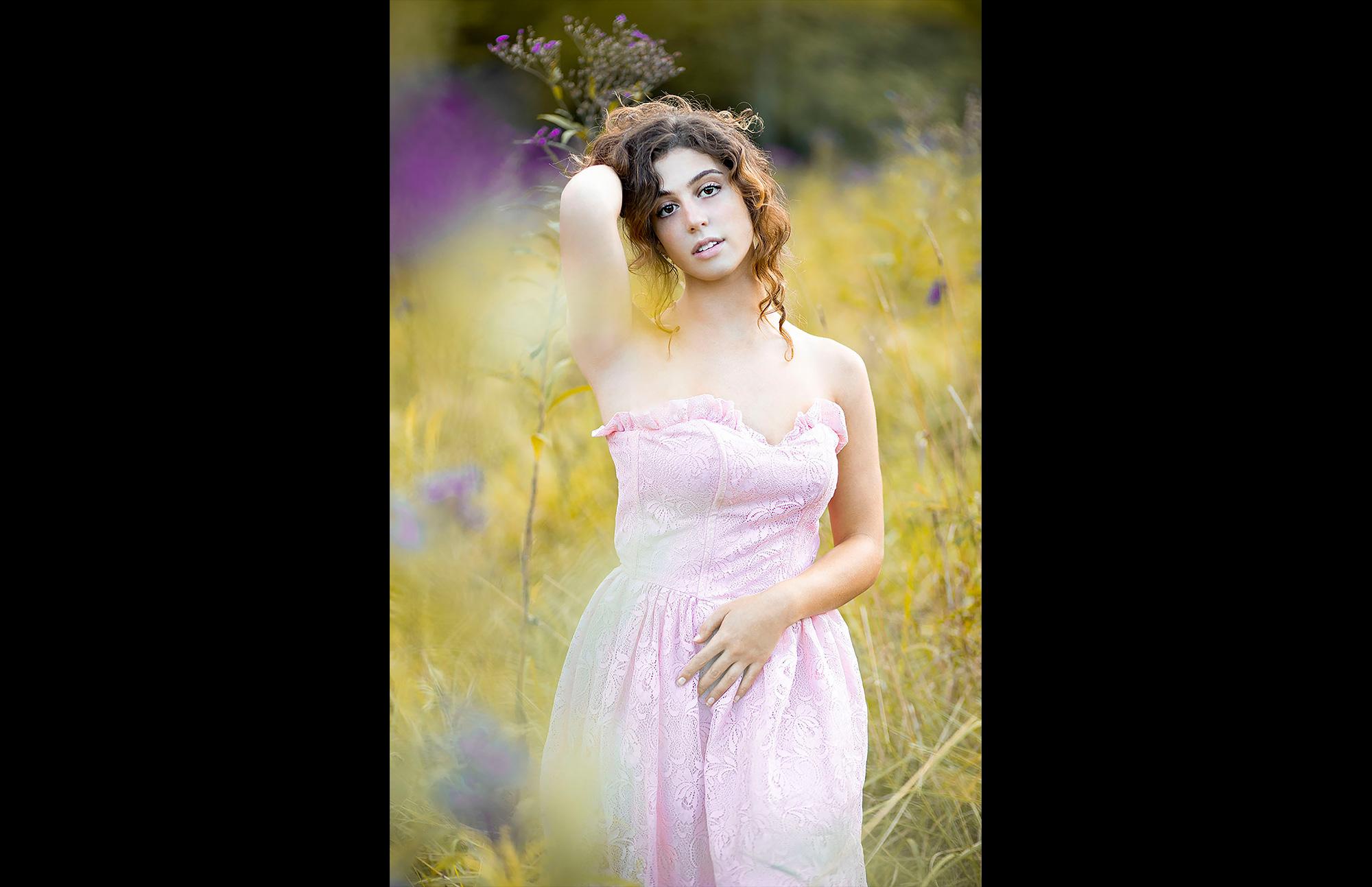 woman in field