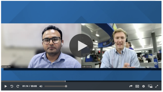 Screenshot of TV interview, Dr. Das