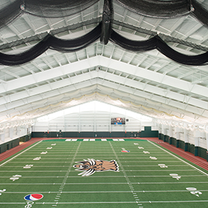 Interior view of fieldhouse
