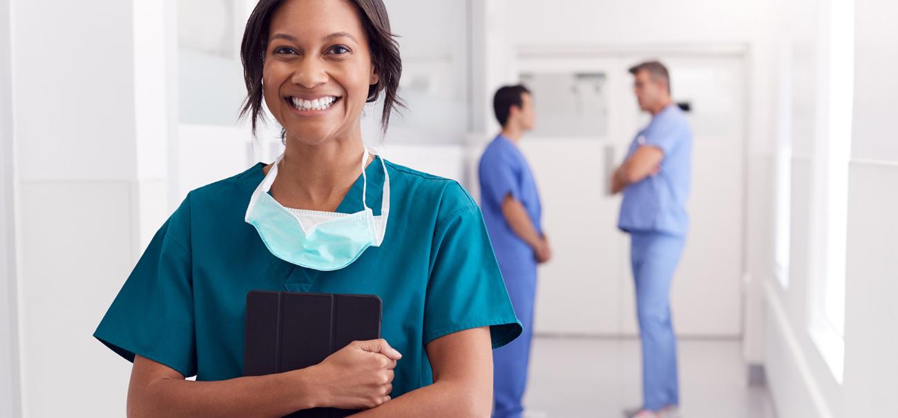 Nurses and medical professionals in a healthcare setting