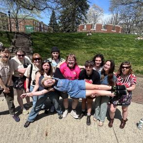 All Campus Radio Network group of students
