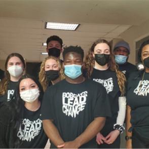Group photo of Bobcats Lead Change for "Bridging the Gap"