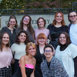 A photo of Lost Flamingo Theatre Company's executive board