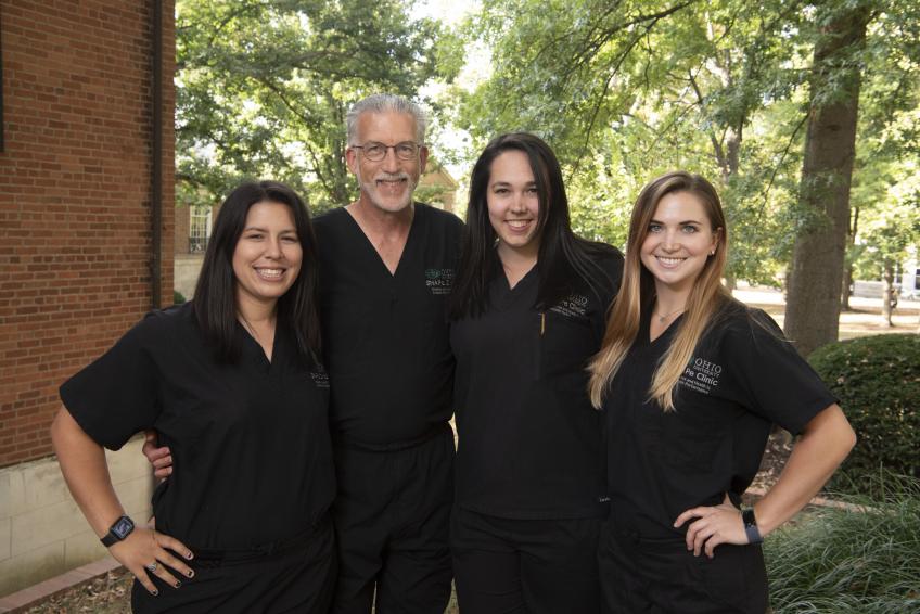 Members of the Ohio University Shape Clinic pose