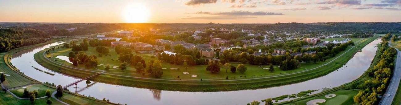 South Green Summer Drone Shot