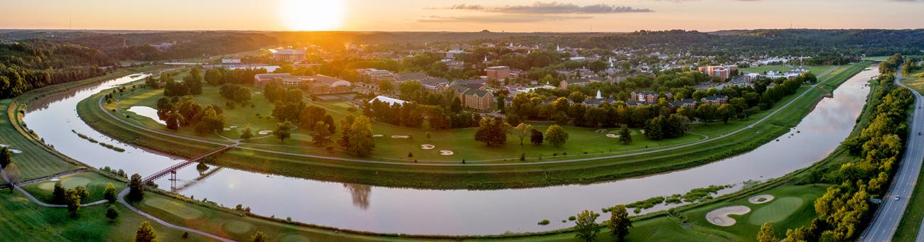 Athens campus aerial view