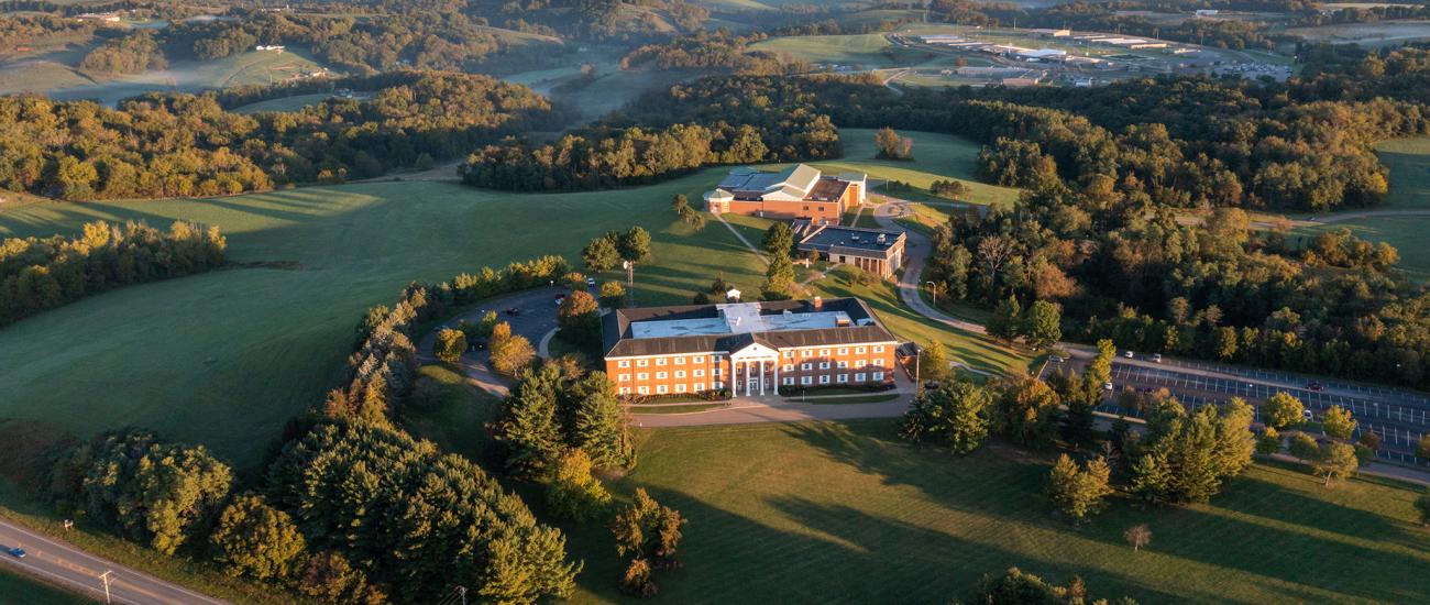 Aerial view of Ohio University Eastern Campus