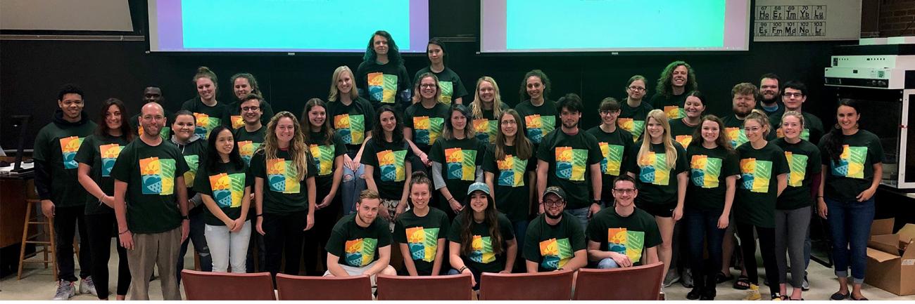 A group portrait of the sustainability climate ambassadors 
