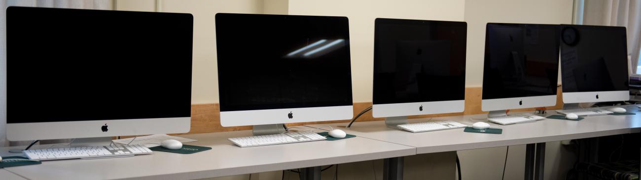 A computer lab at Ohio University