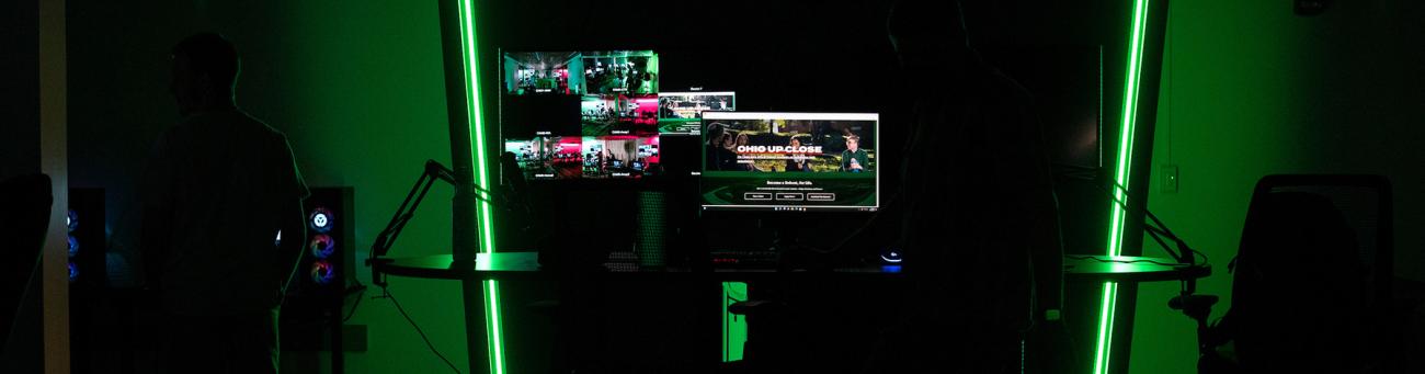 OHIO Esports night lab equipment