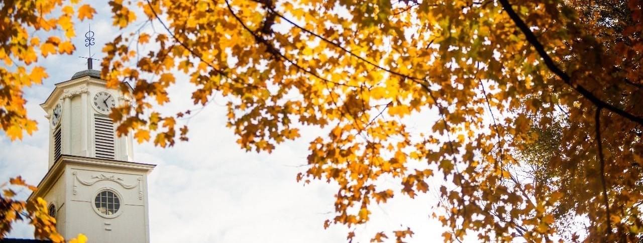 Clock Tower in Fall