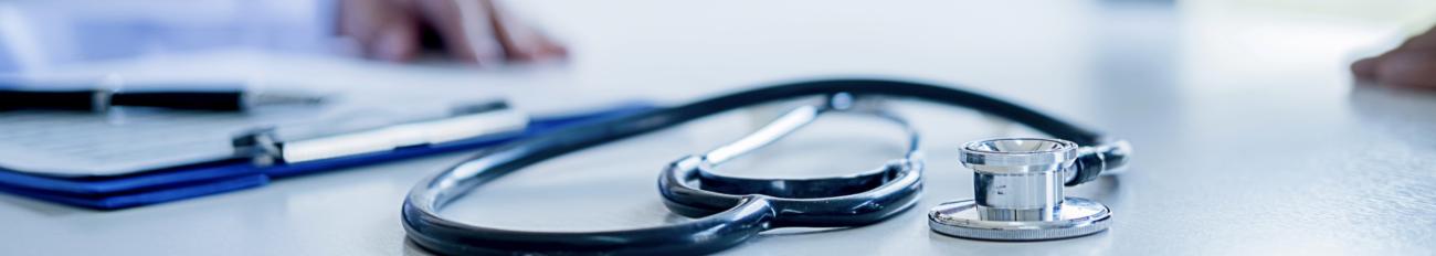 close up of a stethoscope