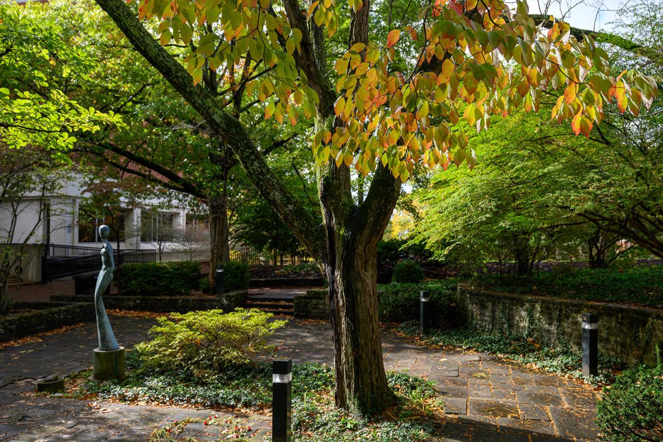 Wolfe Garden on Ohio University's Campus in the Fall