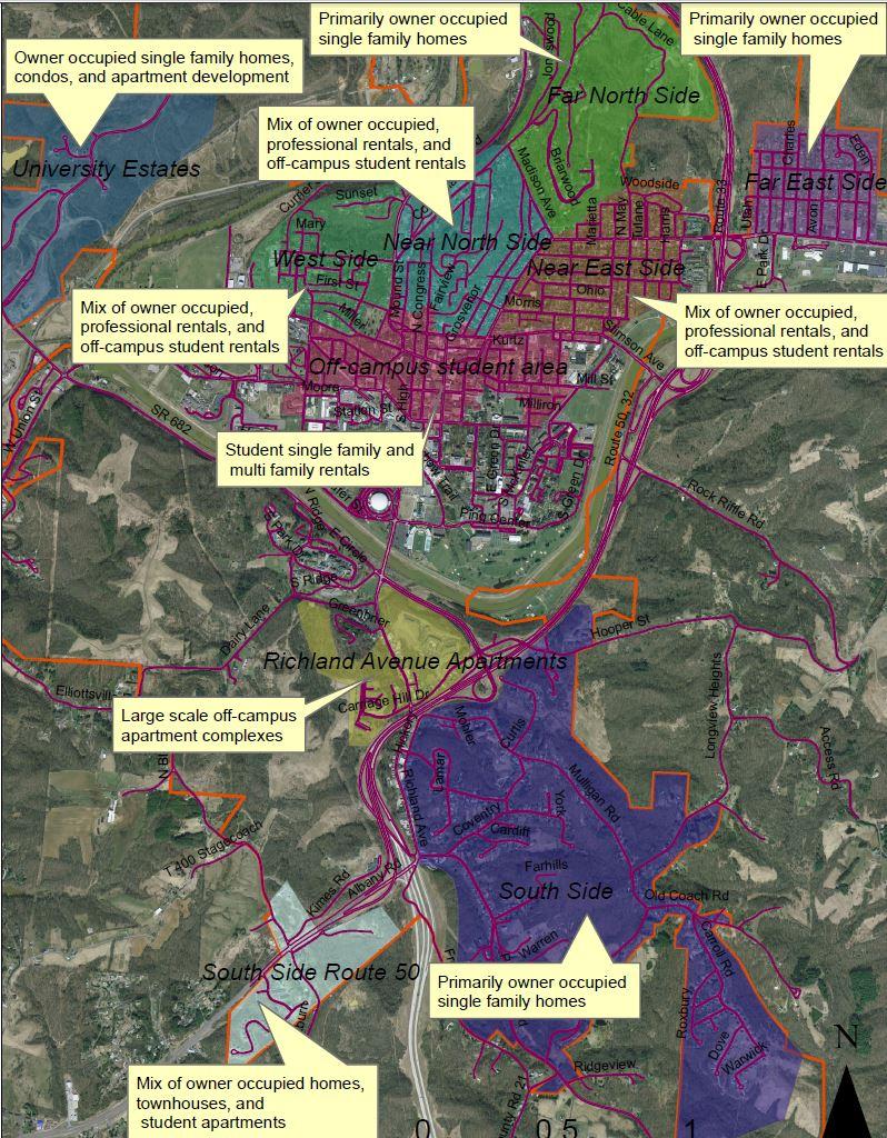 Map of Athens top down view.