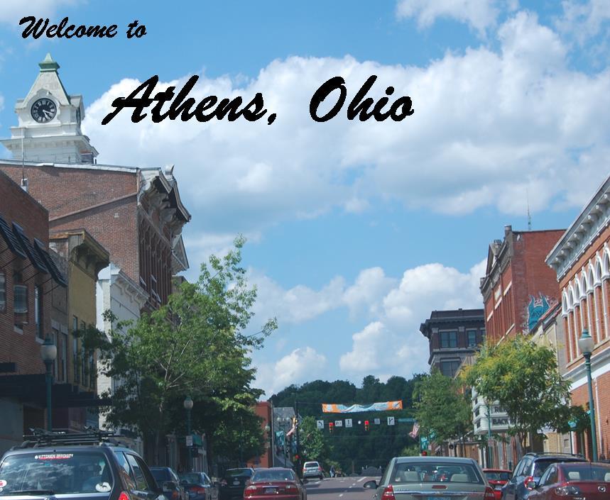 Picture of Athens Painted highlighting the clouds.