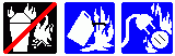Carbon Dioxide Extinguishers Icons