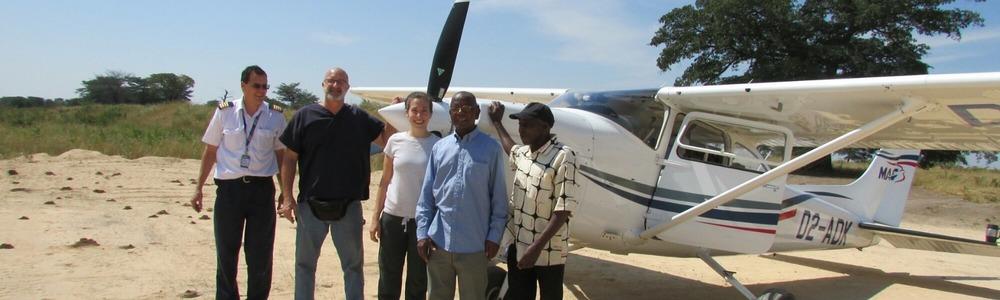 Student Doctor Emily Herfel with HCOM Alumni Dr. Tim Kubacki Angola